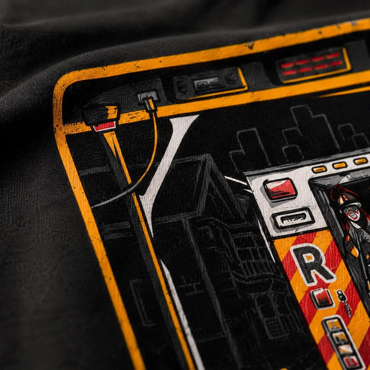 [MADE IN US] Firefighter Job Scene T Shirt, Detailed Fire Engine Helmet And Station Graphic, Gift For Firefighters First Responders And Firehouse Members 2