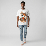 'Orange Citrus' 3s DopeSkill T-Shirt Smile Through The Pain Graphic