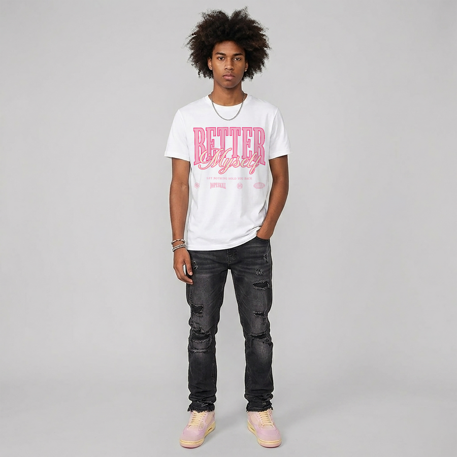 Iced Carmine 4s DopeSkill T-Shirt Better Myself Graphic