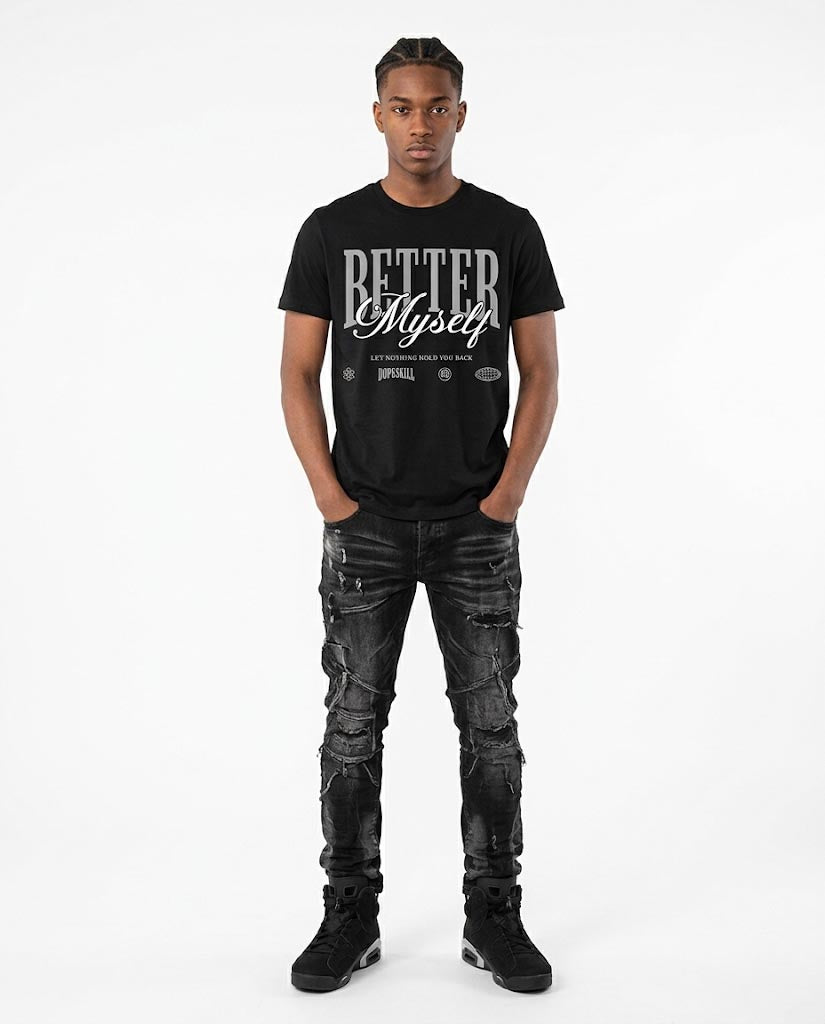 “Cap And Gown” 6s DopeSkill T-Shirt Better Myself Graphic