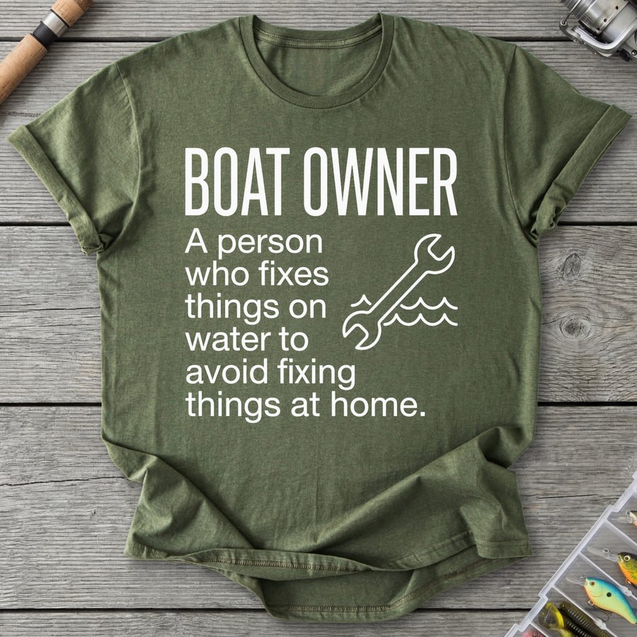 Boat Owner Humor Graphic T-Shirt