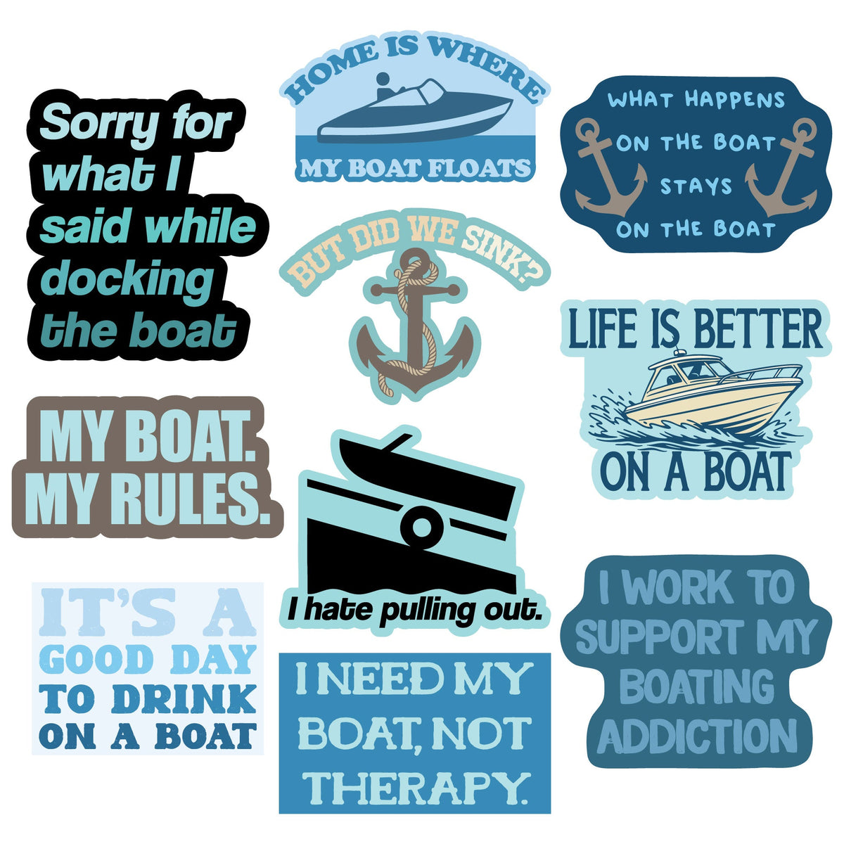 Boats Stickers