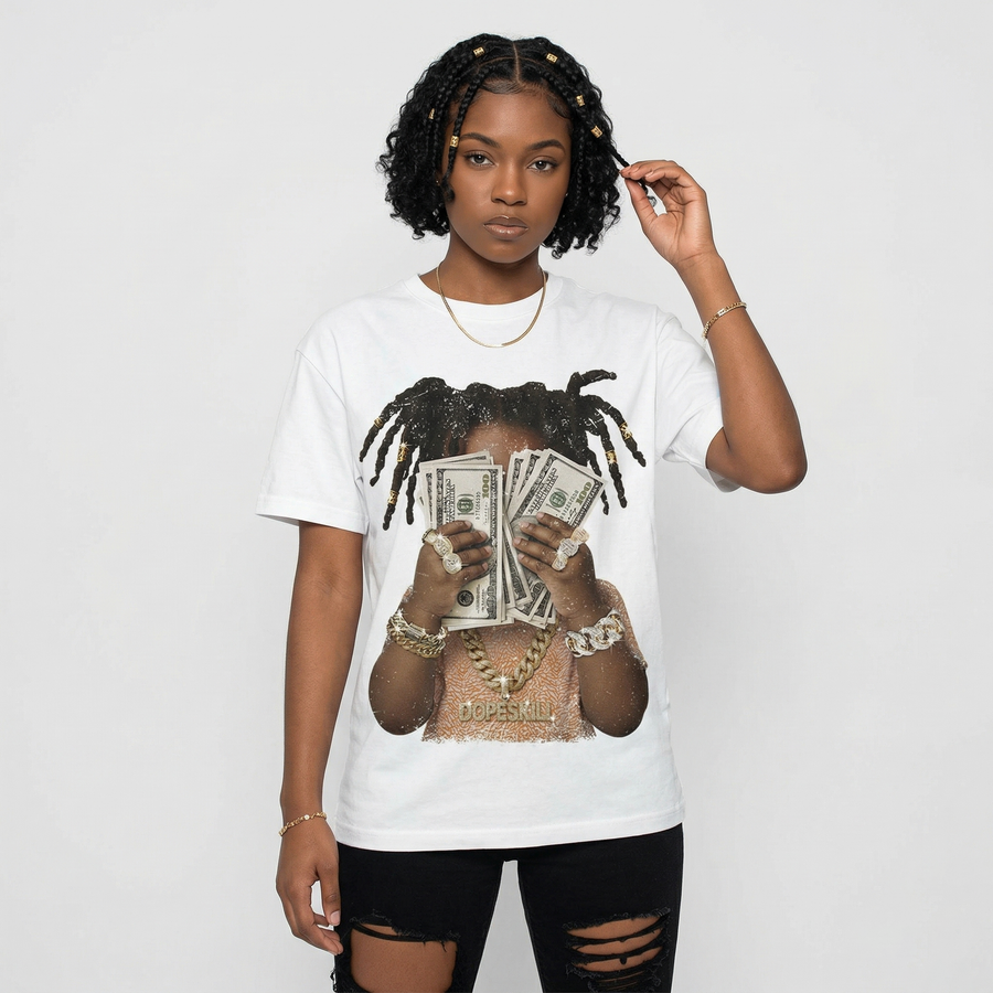 'Orange Citrus' 3s DopeSkill T-Shirt Rich Youth Graphic