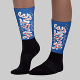 “True Blue” 3s DopeSkill Sublimated Socks Hustle Graphic