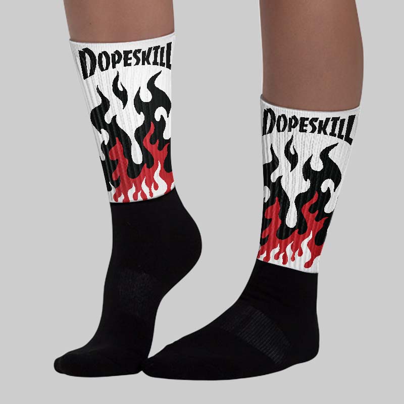 Flight Club 4s DopeSkill Sublimated Sock FIRE Graphic