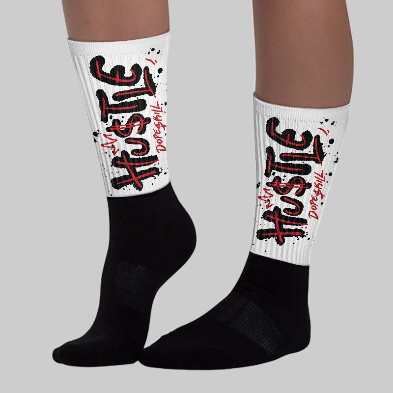 Flight Club 4s DopeSkill Sublimated Sock Hustle Graphic