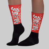 Nigel Sylvester x 4s “Brick After Brick” DopeSkill Sublimated Socks Hustle Graphic