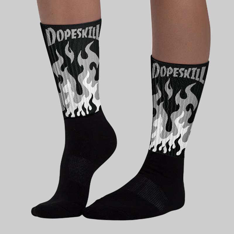 “Cap And Gown” 6s DopeSkill Sublimated Socks FIRE Graphic