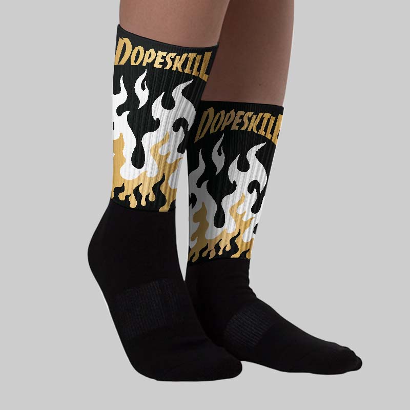 Taxi 12s 2025 DopeSkill Sublimated Sock FIRE Graphic