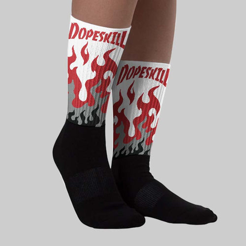 Bugs Bunny 8s DopeSkill Sublimated Sock FIRE Graphic