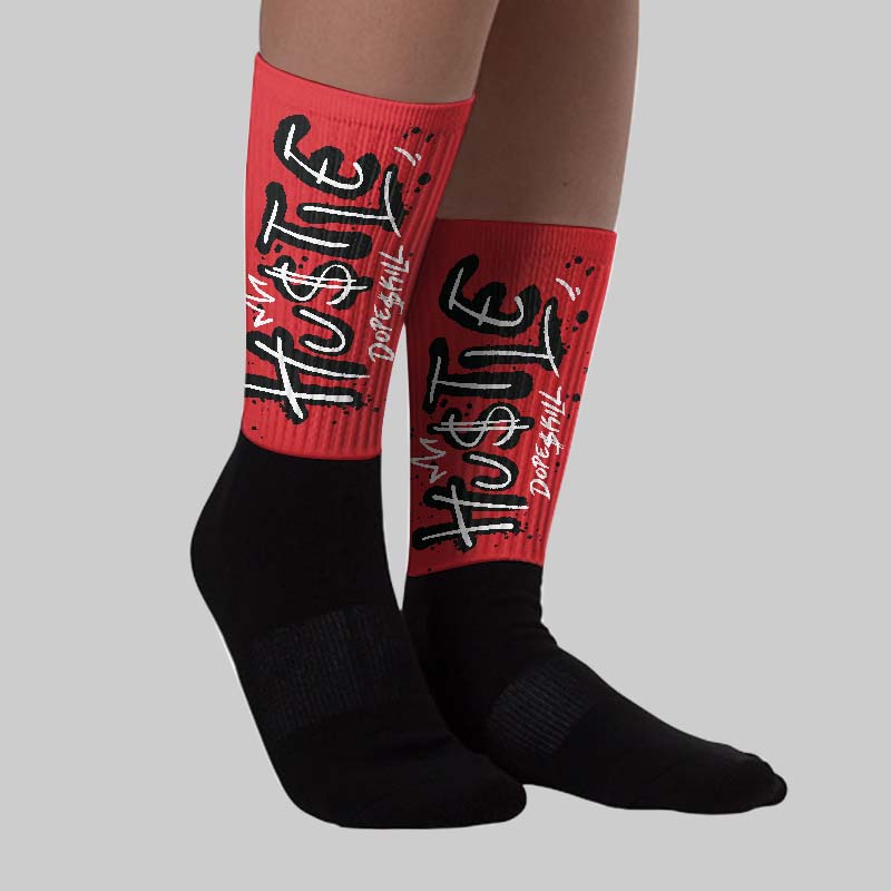 “Bloodline” 12s DopeSkill Sublimated Socks Hustle Graphic