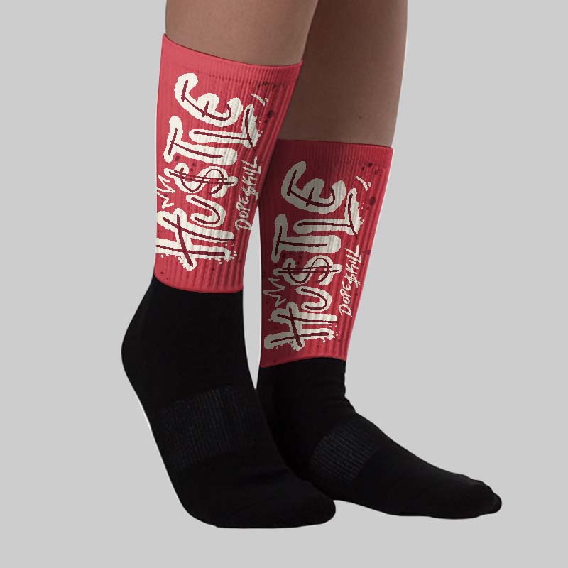 Valentine’s Day 4s DopeSkill Sublimated Sock Hustle Graphic