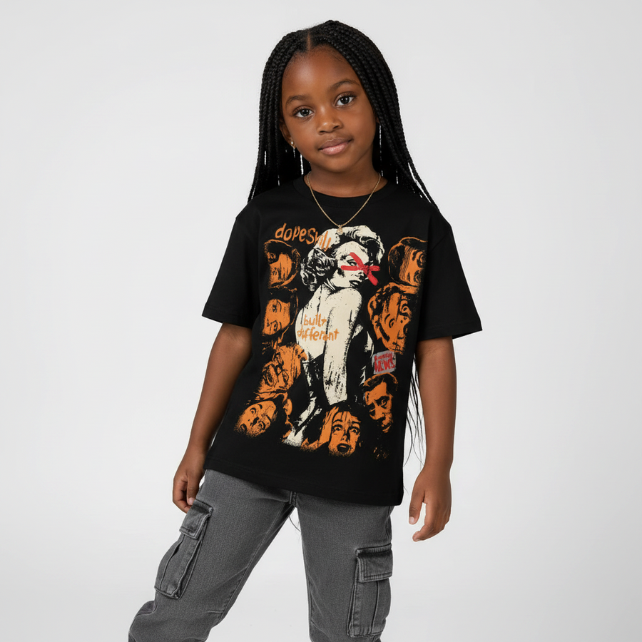 'Orange Citrus' 3s DopeSkill T-Shirt Built Different Graphic