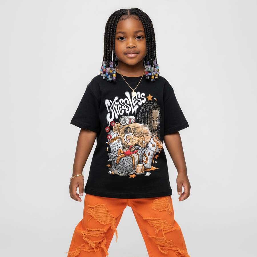 'Orange Citrus' 3s DopeSkill T-Shirt Stressless Graphic