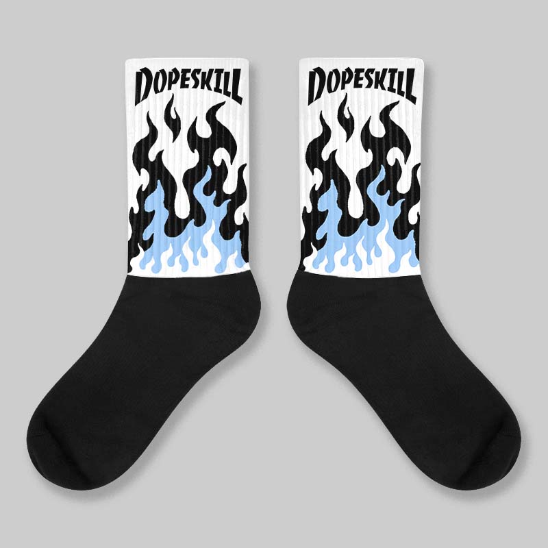 Oreo 6s DopeSkill Sublimated Socks FIRE Graphic