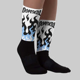 Oreo 6s DopeSkill Sublimated Socks FIRE Graphic