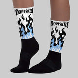 Oreo 6s DopeSkill Sublimated Socks FIRE Graphic