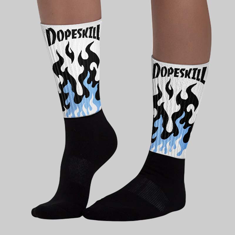 Oreo 6s DopeSkill Sublimated Socks FIRE Graphic