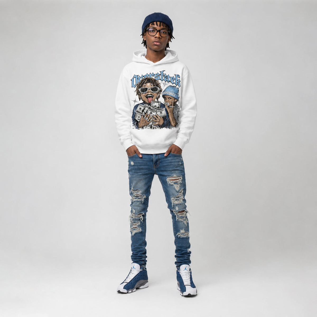 Flint 13s DopeSkill Hoodie Sweatshirt Overstack Graphic