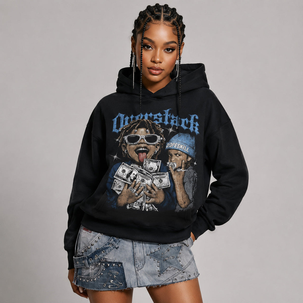 Flint 13s DopeSkill Hoodie Sweatshirt Overstack Graphic
