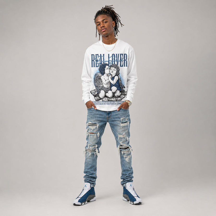 Flint 13s DopeSkill Long Sleeve T-Shirt Real Lover Graphic