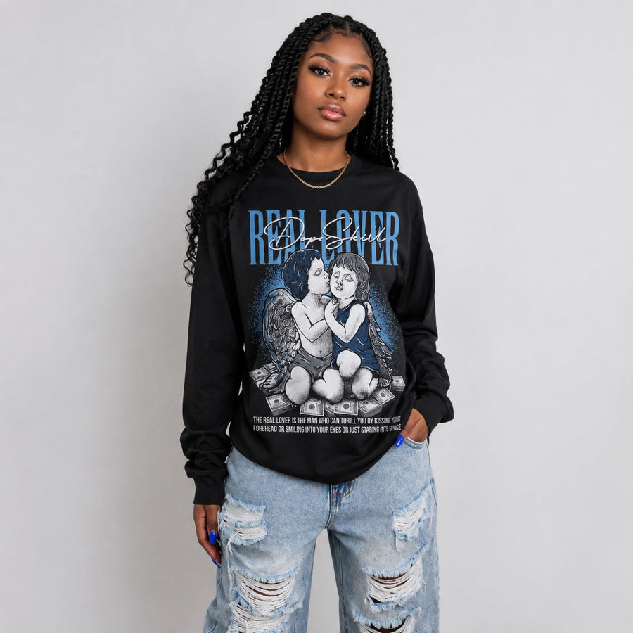 Flint 13s DopeSkill Long Sleeve T-Shirt Real Lover Graphic