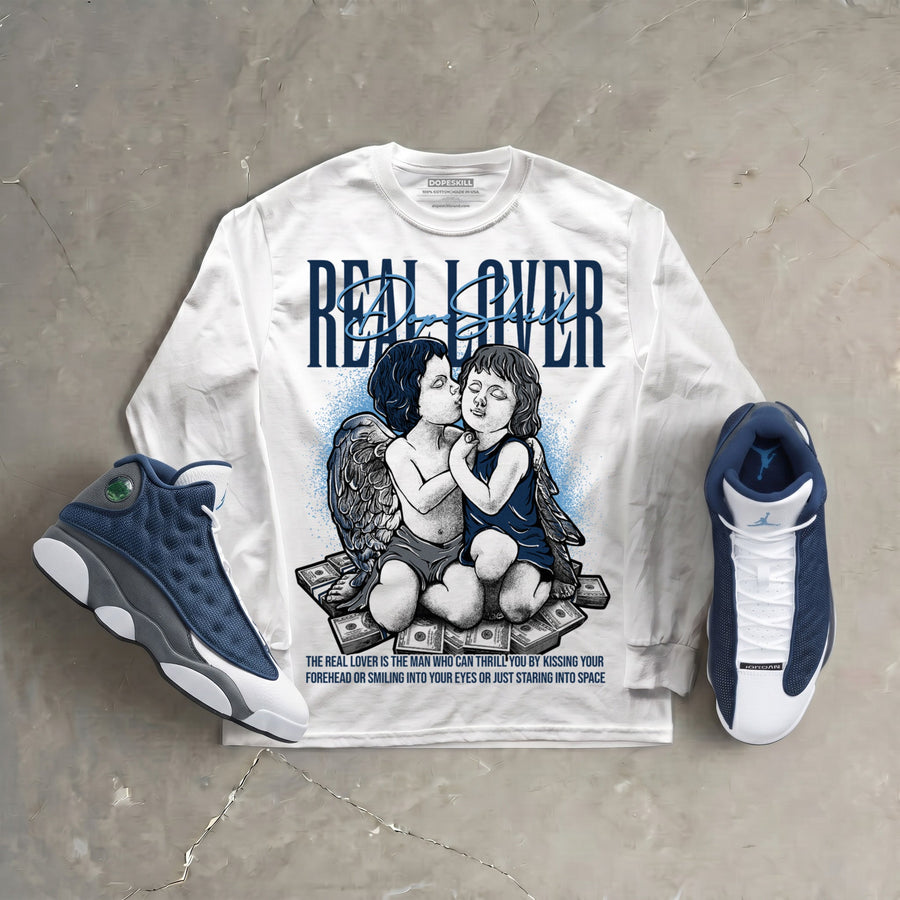 Flint 13s DopeSkill Long Sleeve T-Shirt Real Lover Graphic