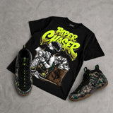Foamposite One Green Camo DopeSkill T-Shirt Paper Chaser Boy Graphic