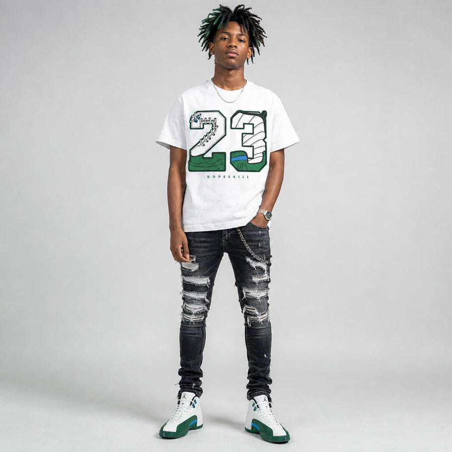 Bucks 12s DopeSkill T-Shirt 23 with 12s Pattern Graphic