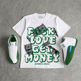 Bucks 12s DopeSkill T-Shirt F#ck Love Get Money Graphic
