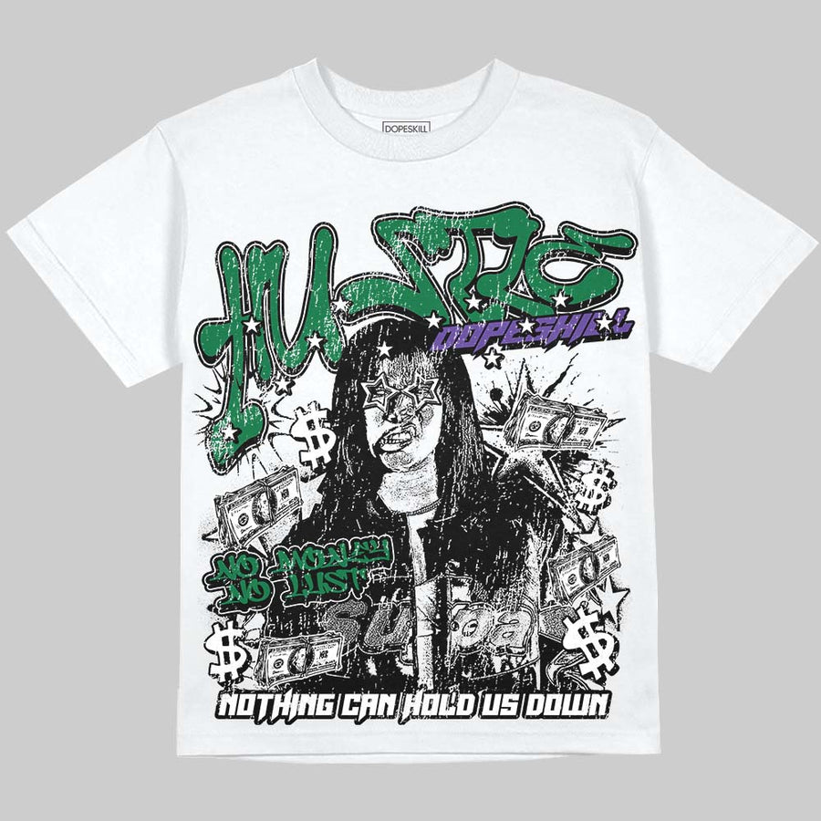 Bucks 12s DopeSkill Oversize Print T-Shirt No Money No Lust Graphic