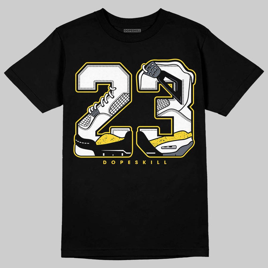 Tour Yellow 4s DopeSkill T-Shirt 23 with 4s Pattern Graphic