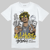 Tour Yellow 4s DopeSkill T-Shirt All Hustle No Luck Graphic