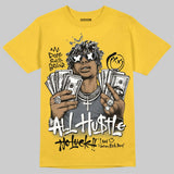 Tour Yellow 4s DopeSkill T-Shirt All Hustle No Luck Graphic