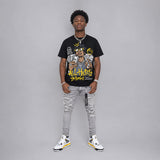 Tour Yellow 4s DopeSkill T-Shirt All Hustle No Luck Graphic