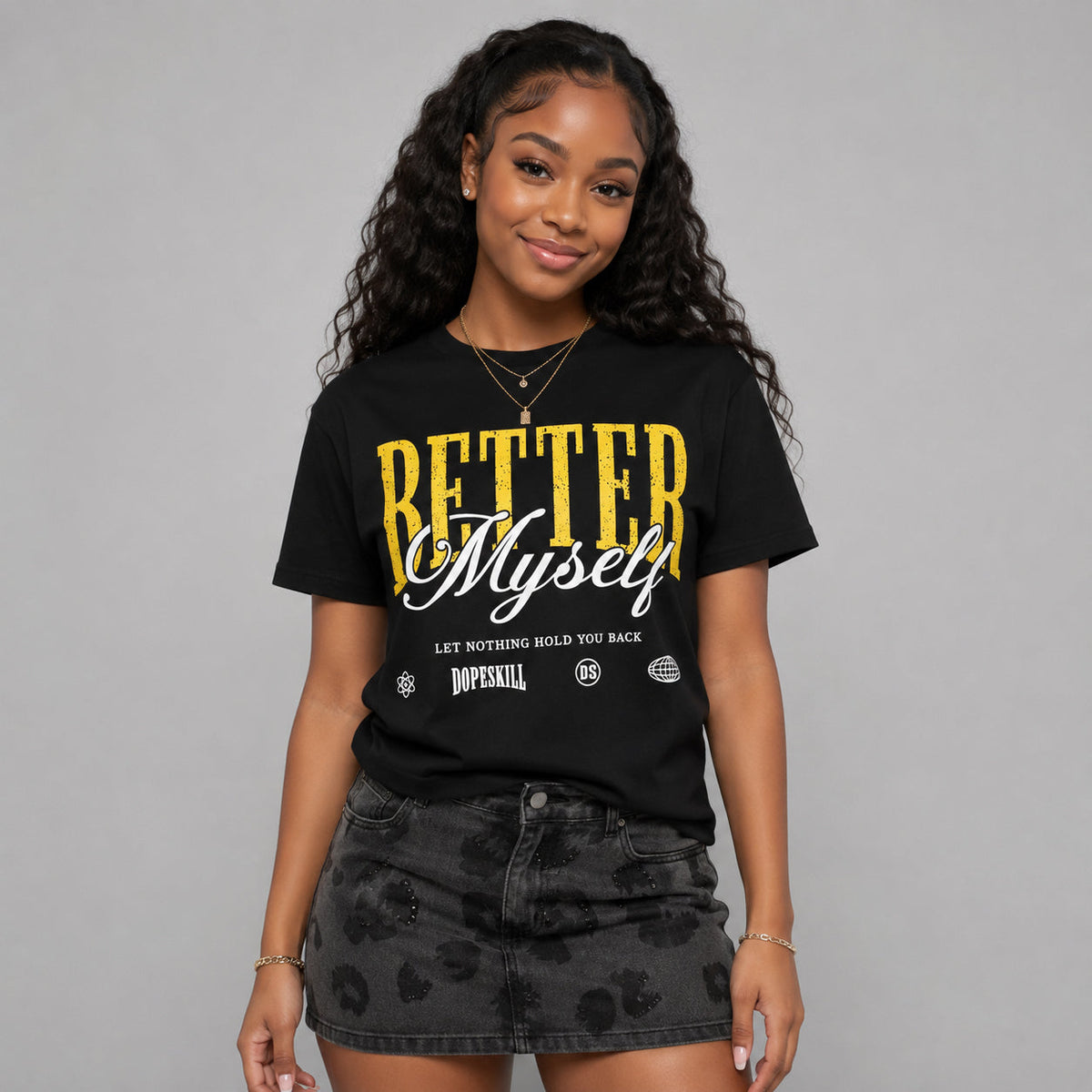 Tour Yellow 4s DopeSkill T-Shirt Better Myself Graphic