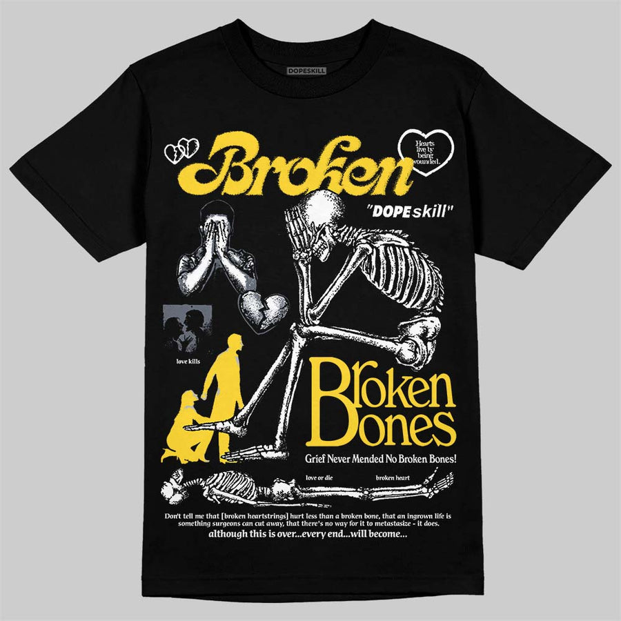 Tour Yellow 4s DopeSkill T-Shirt Broken Bones Graphic