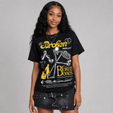Tour Yellow 4s DopeSkill T-Shirt Broken Bones Graphic
