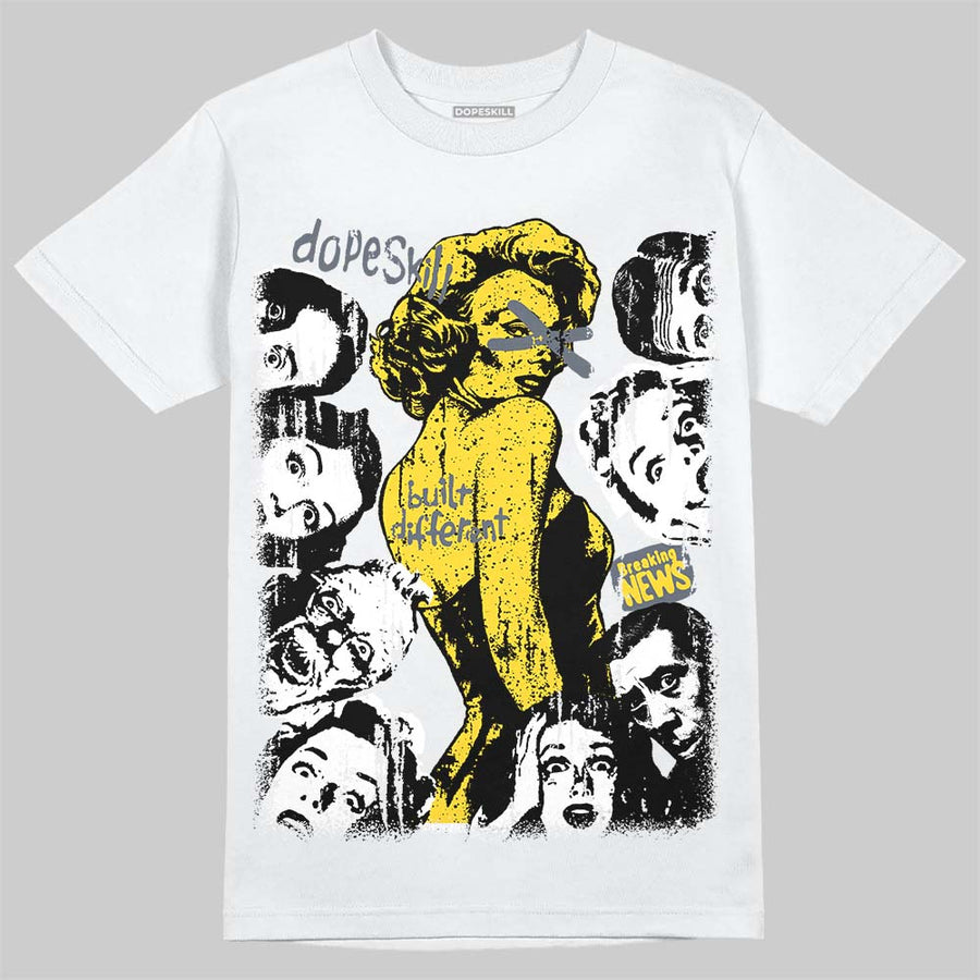 Tour Yellow 4s DopeSkill T-Shirt Built Different Graphic