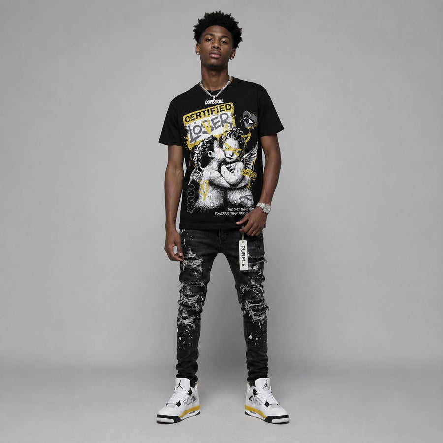 Tour Yellow 4s DopeSkill T-Shirt Certified Lover Graphic