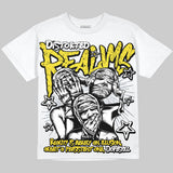 Tour Yellow 4s DopeSkill Oversize Print T-Shirt Distorted Realms Graphic
