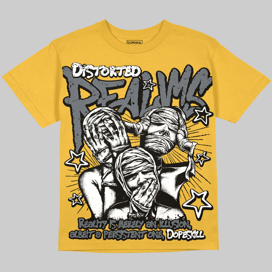 Tour Yellow 4s DopeSkill Oversize Print T-Shirt Distorted Realms Graphic