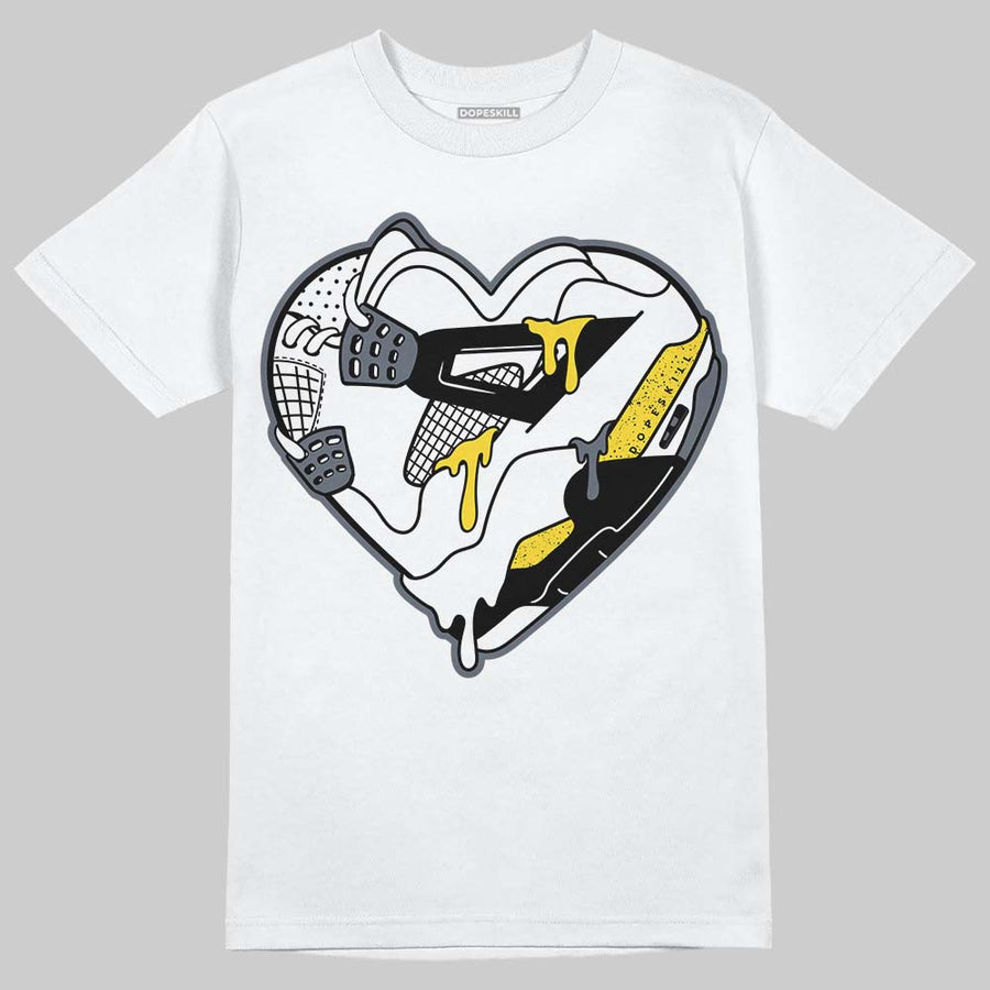 Tour Yellow 4s DopeSkill T-Shirt Heart Jordan 4 Graphic