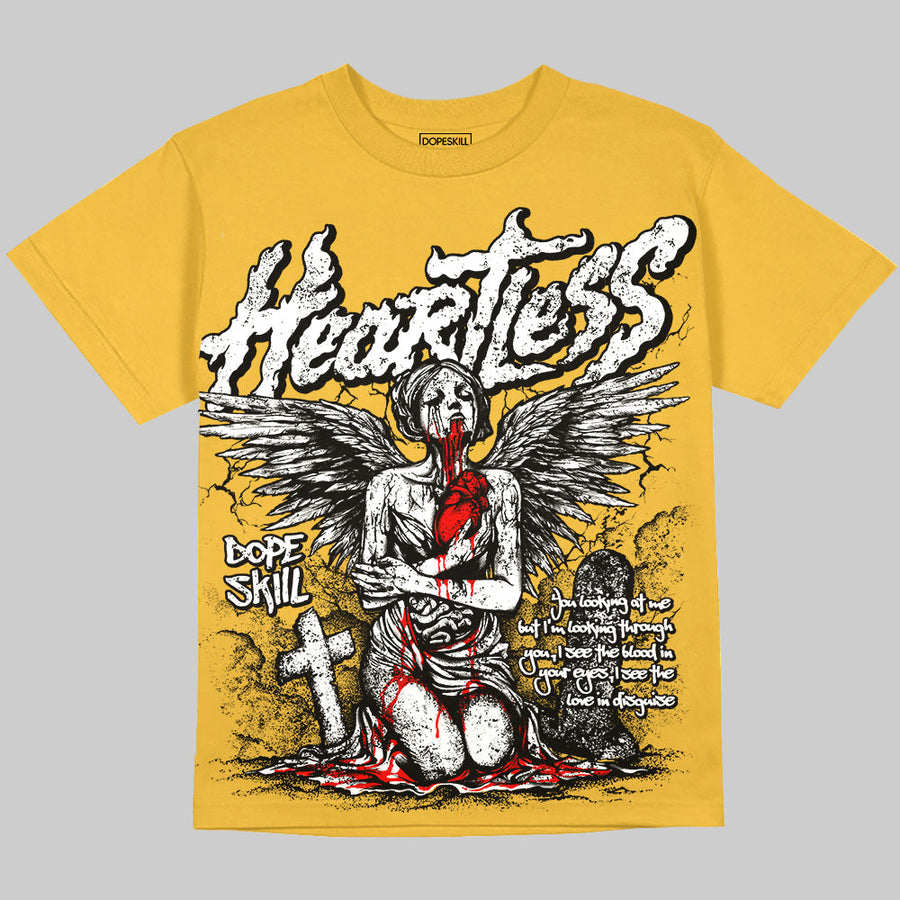 Tour Yellow 4s DopeSkill Oversize Print T-Shirt Heartless Graphic
