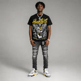 Tour Yellow 4s DopeSkill Oversize Print T-Shirt Heartless Graphic