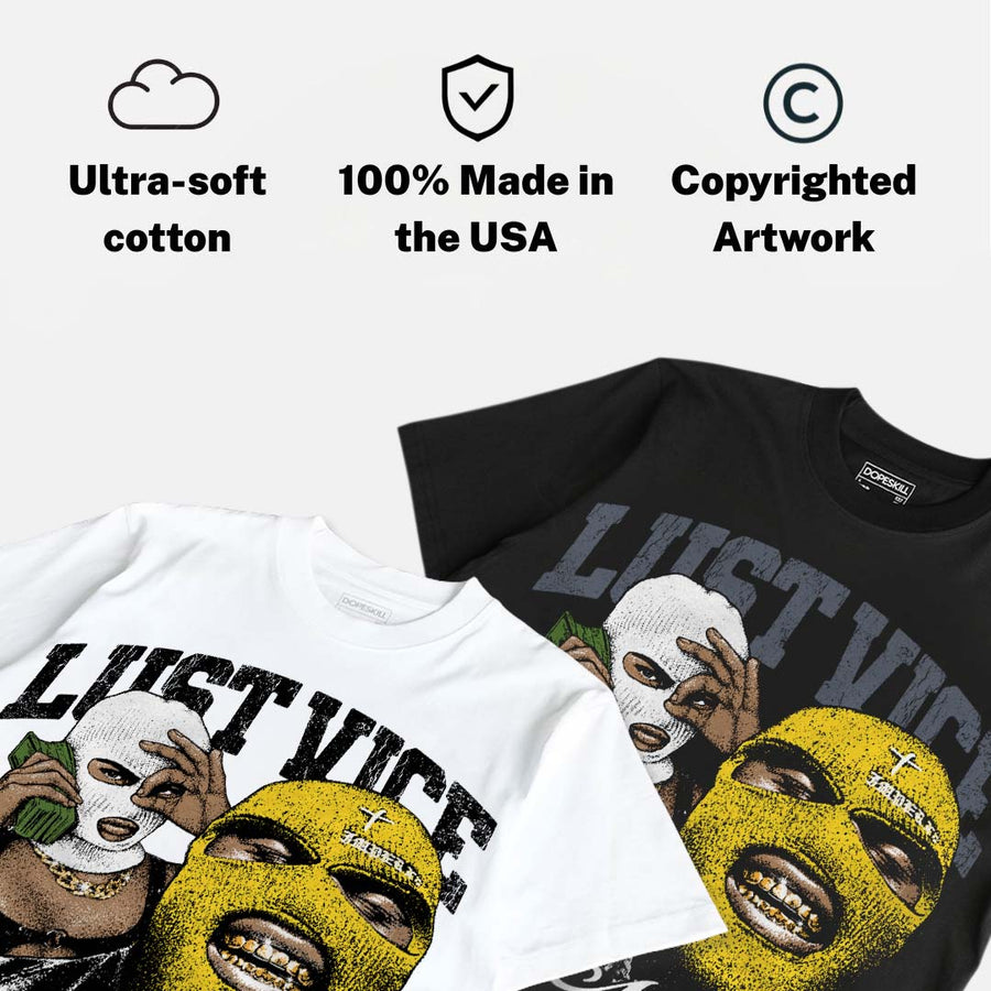 Tour Yellow 4s DopeSkill Oversize Print T-Shirt Lust Vice Graphic