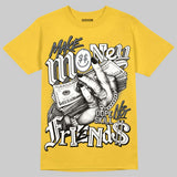 Tour Yellow 4s DopeSkill T-Shirt Make Money Not Friends Graphic