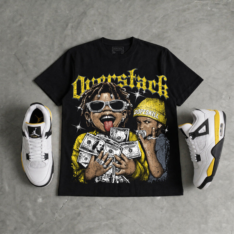 Tour Yellow 4s DopeSkill Oversize Print T-Shirt Overstack Graphic