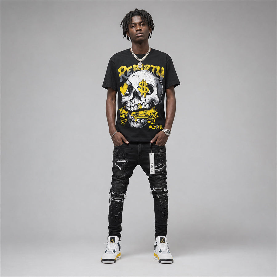 Tour Yellow 4s DopeSkill T-Shirt Rebirth Graphic