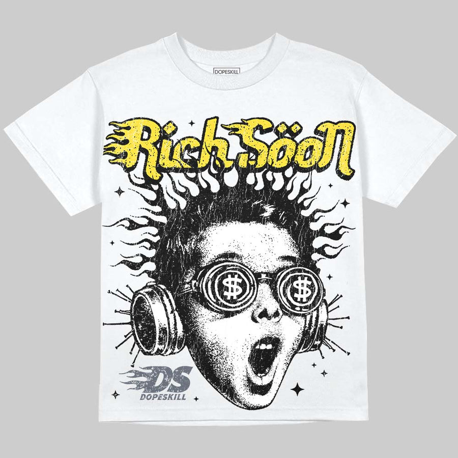 Tour Yellow 4s DopeSkill Oversize Print T-Shirt Rich Soon Graphic
